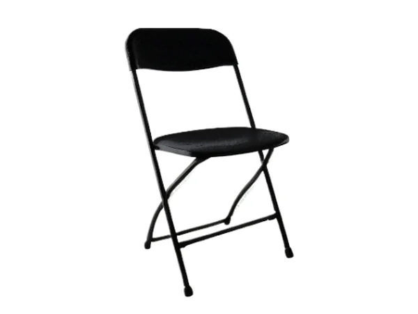 Black folding chair rental