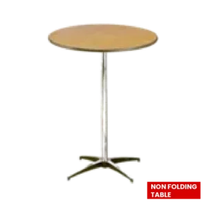 Wood HighTop Non Folded Table