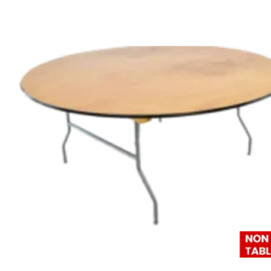 Wood Round Non Folded Table