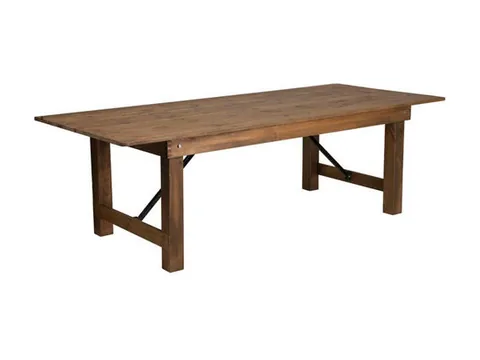 Wood farm table