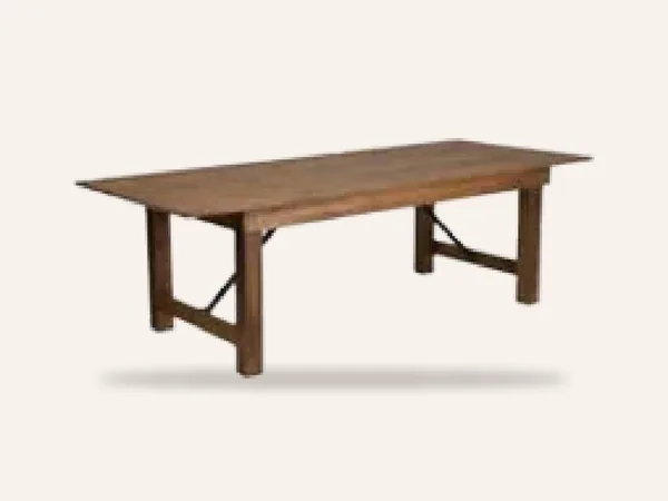 Taylor rental wood farm table
